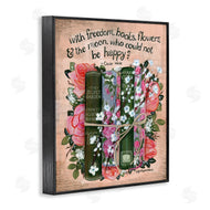 Glad You're Here Co. | Bookish Quote with Florals