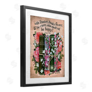 Glad You're Here Co. | Bookish Quote with Florals