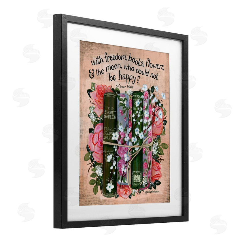 Glad You're Here Co. | Bookish Quote with Florals