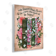 Glad You're Here Co. | Bookish Quote with Florals