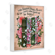 Glad You're Here Co. | Bookish Quote with Florals