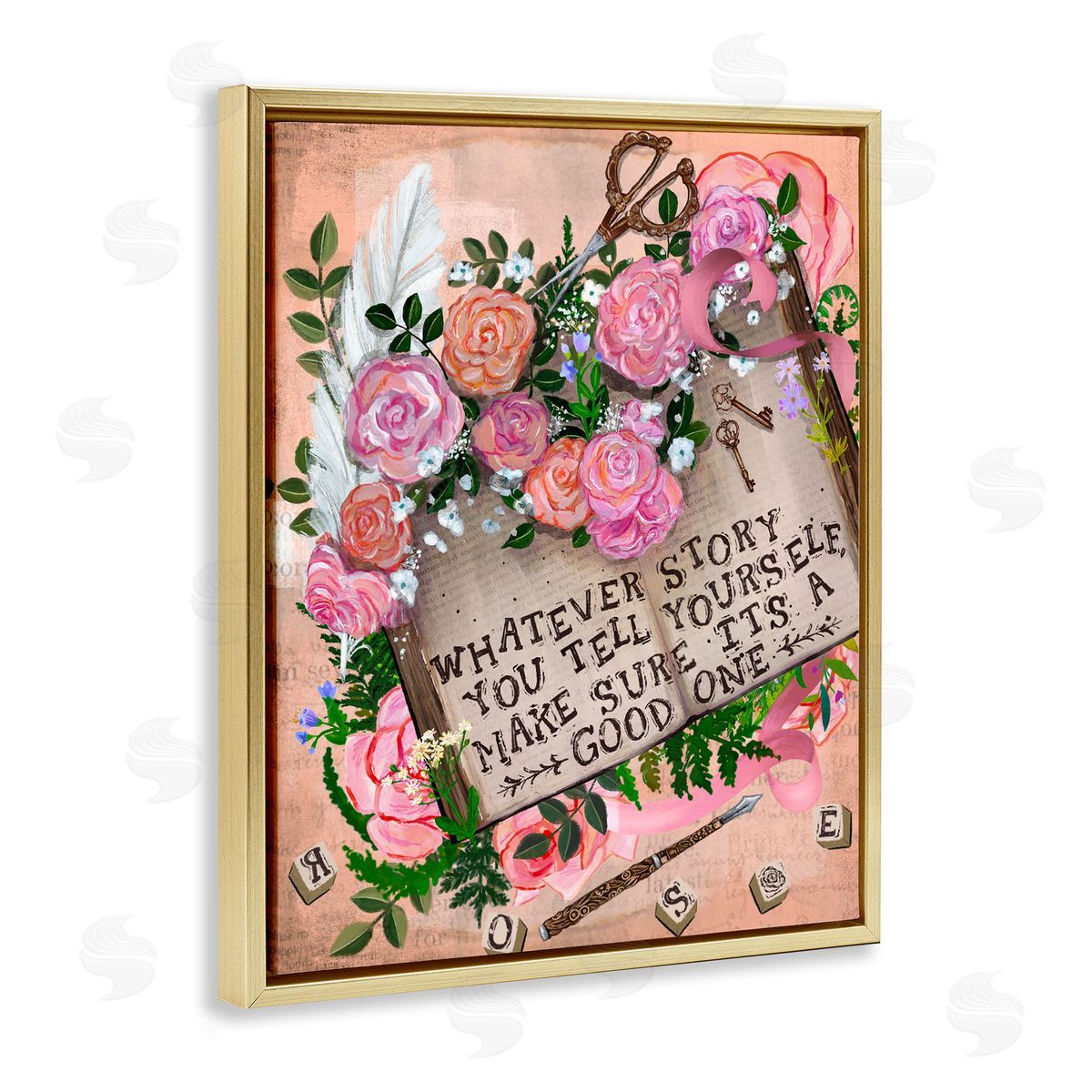 Glad You're Here Co. Tell Yourself A Good Story Canvas Wall Art Print