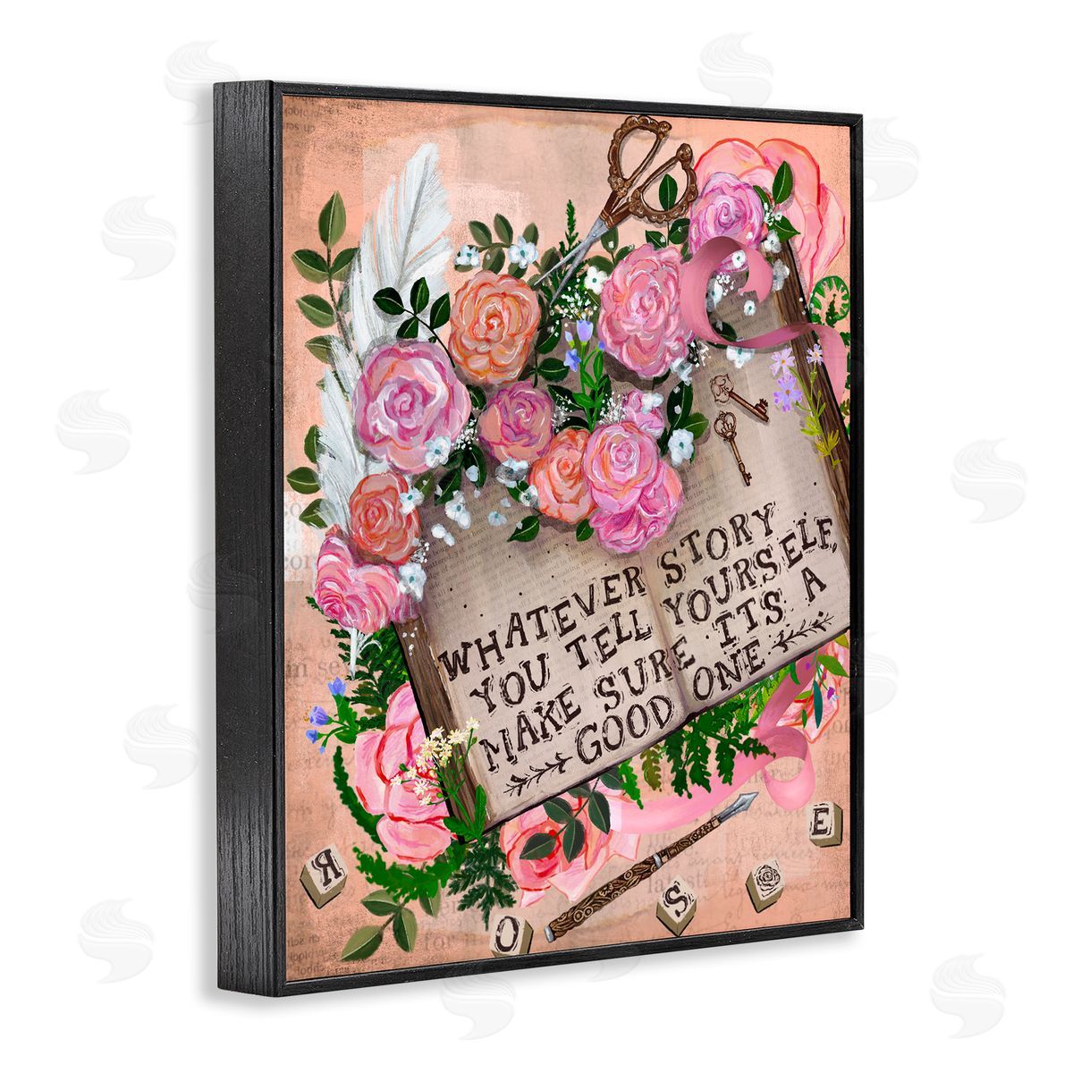 Glad You're Here Co. Tell Yourself A Good Story Canvas Wall Art Print