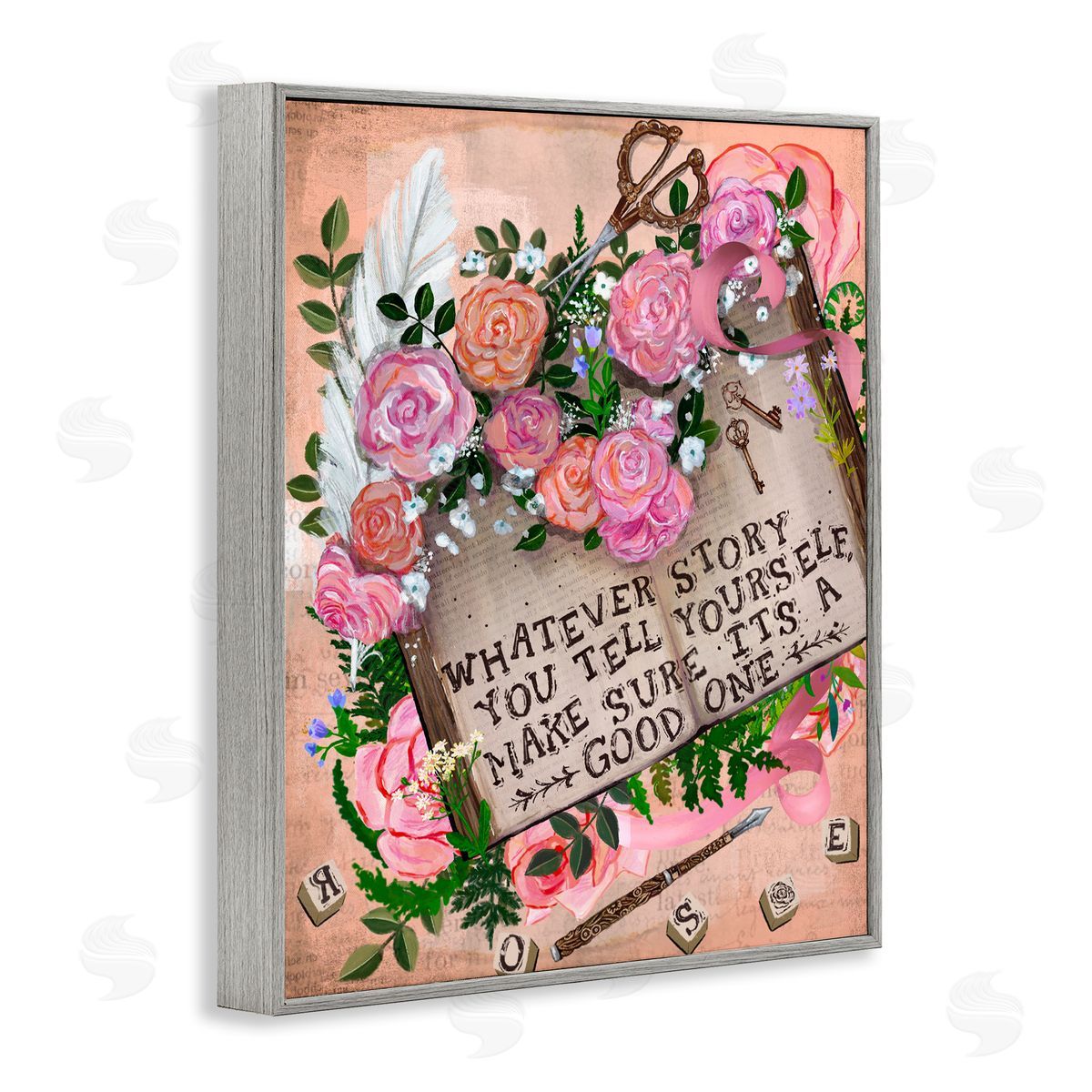 Glad You're Here Co. Tell Yourself A Good Story Canvas Wall Art Print