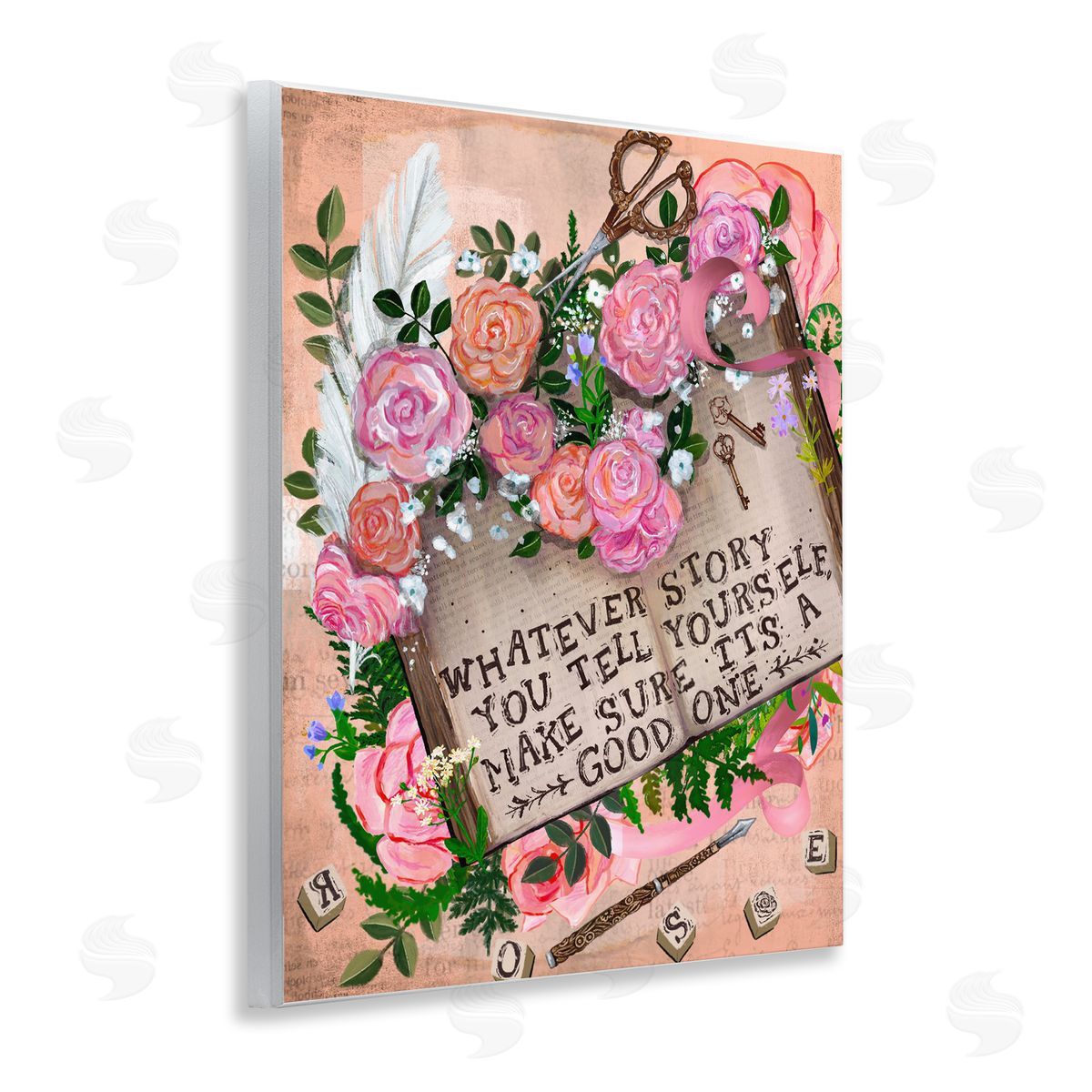 Glad You're Here Co. Tell Yourself A Good Story Canvas Wall Art Print