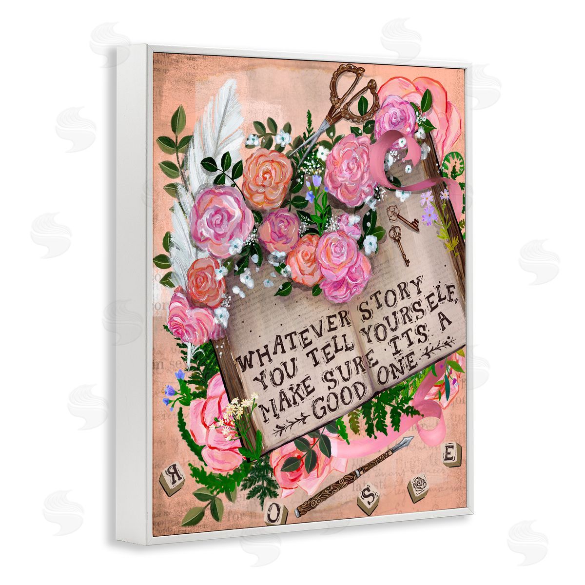 Glad You're Here Co. Tell Yourself A Good Story Canvas Wall Art Print
