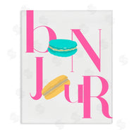 ANNA QUACH | Bonjour Macarons Typography