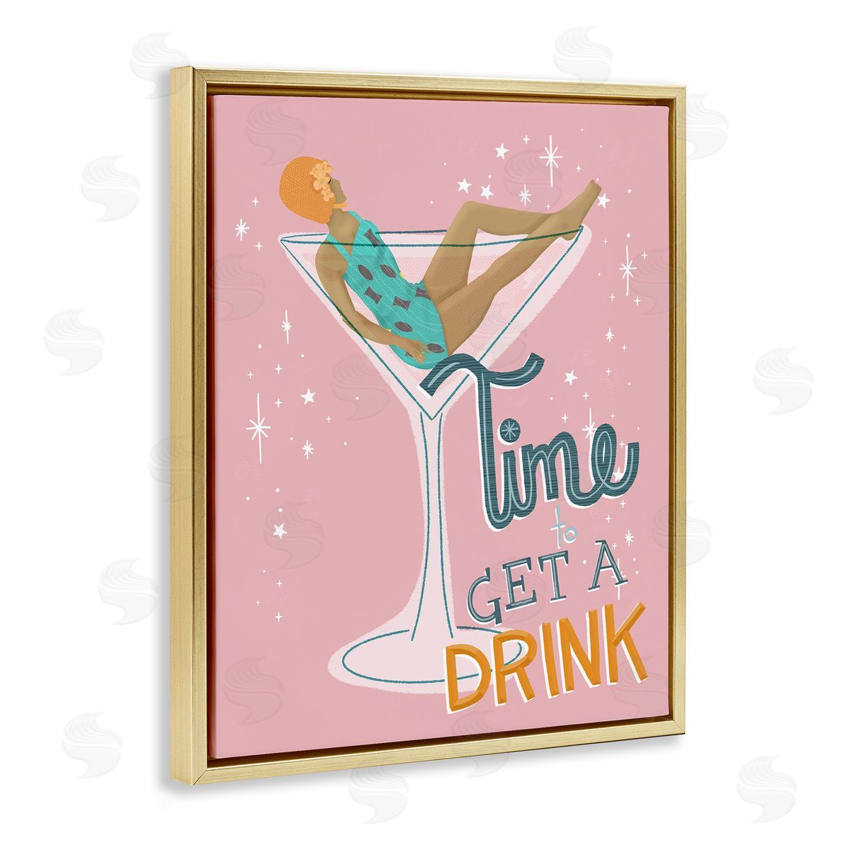 Jen bucheli Time To Get A Drink Canvas Wall Art Print
