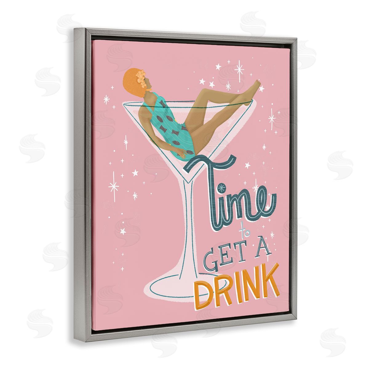 Jen bucheli Time To Get A Drink Canvas Wall Art Print