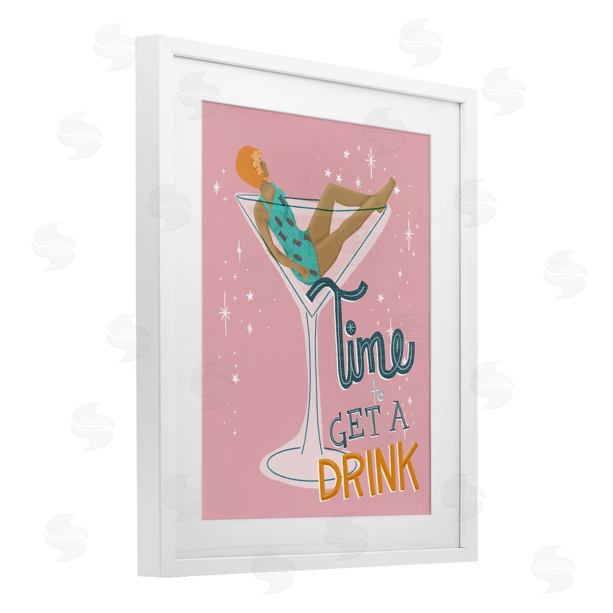 Jen bucheli Time To Get A Drink Canvas Wall Art Print