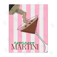 DEIDRE MOSHER | Espresso Martini on Pink Stripes