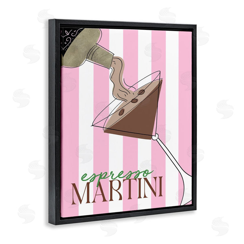DEIDRE MOSHER | Espresso Martini on Pink Stripes