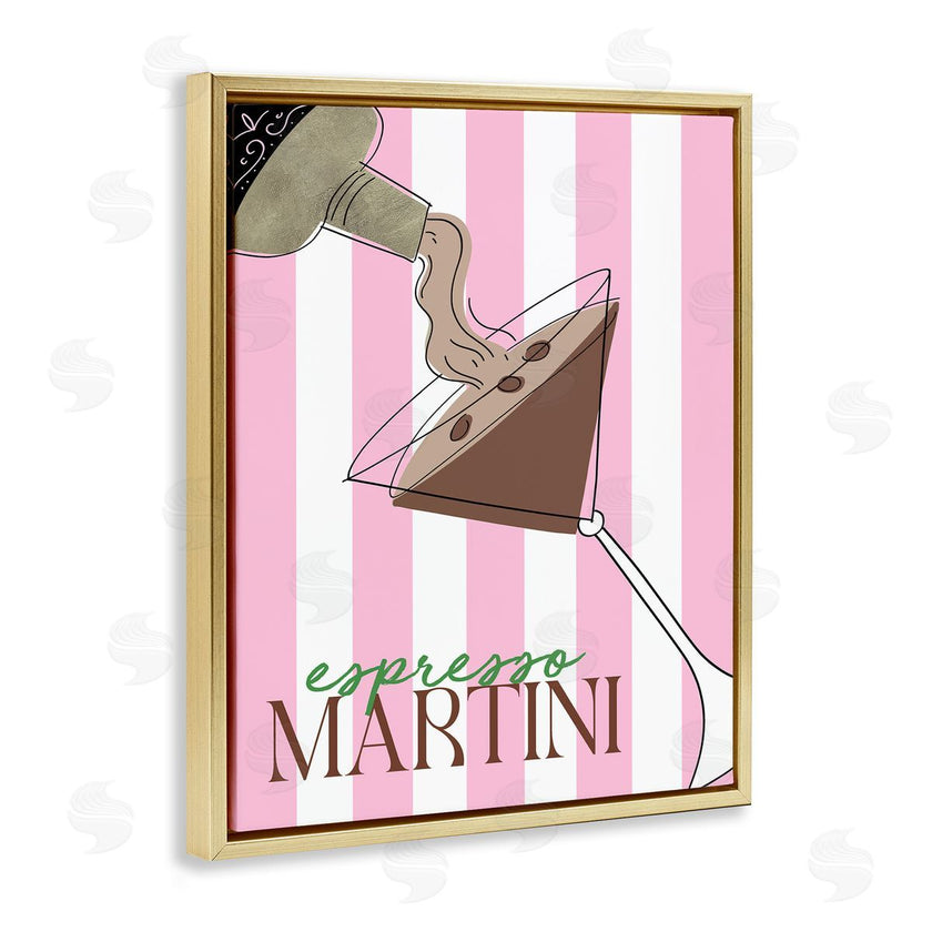 DEIDRE MOSHER | Espresso Martini on Pink Stripes