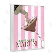 DEIDRE MOSHER | Espresso Martini on Pink Stripes