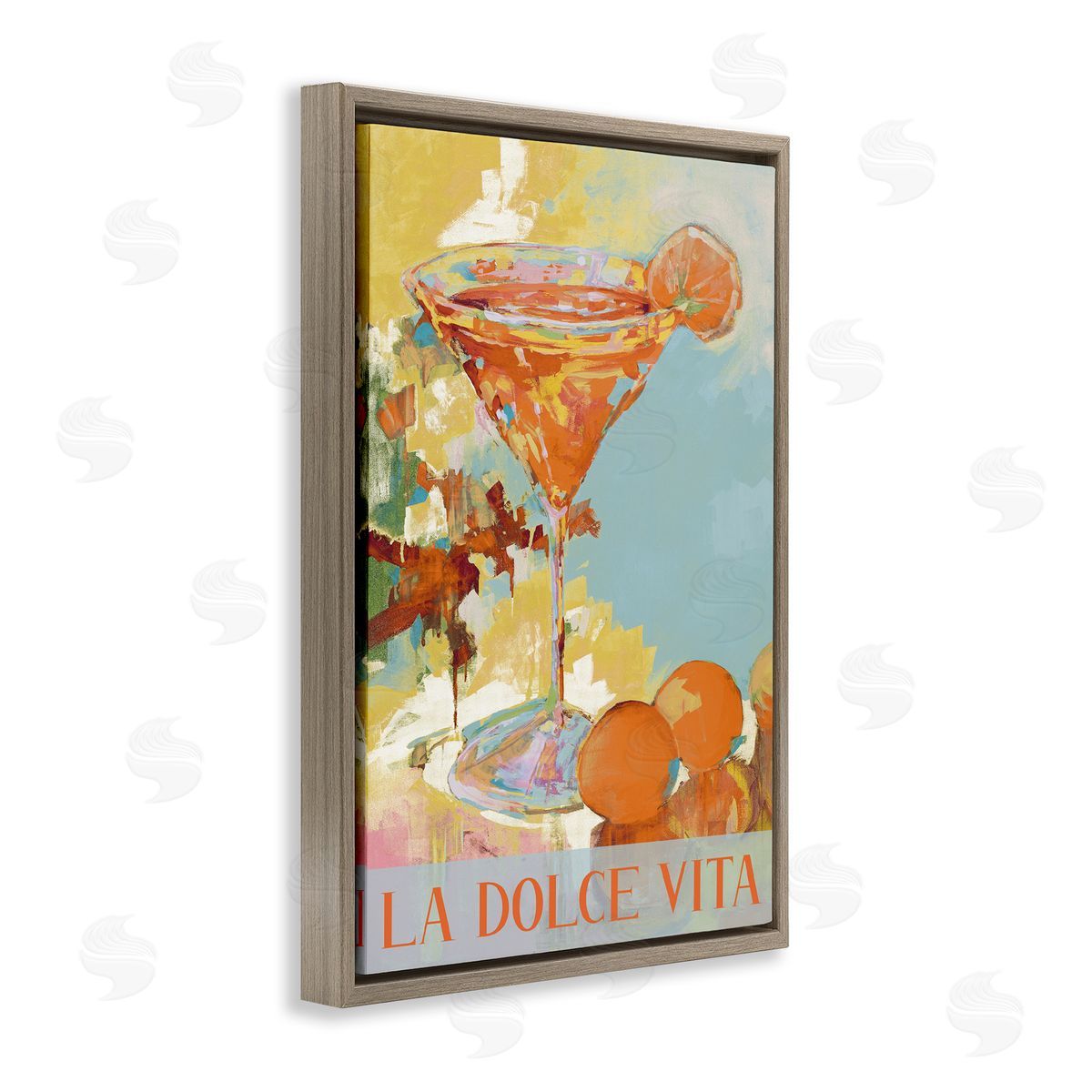 JANE SLIVKA Dolce Vita Summer Cocktail Canvas Wall Art Print