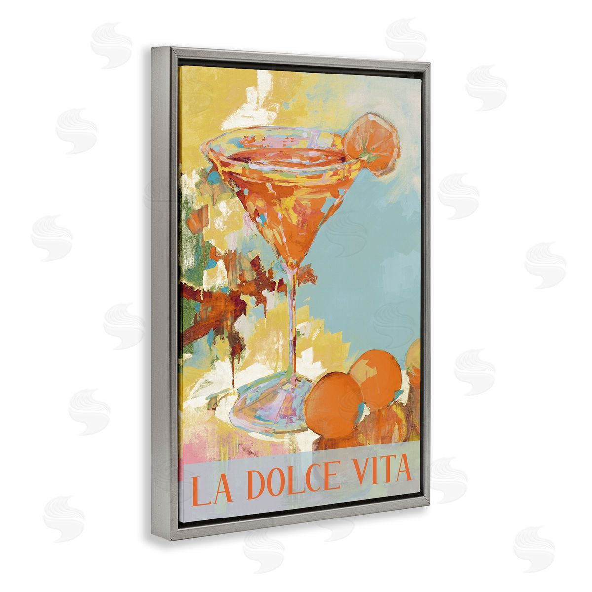 JANE SLIVKA Dolce Vita Summer Cocktail Canvas Wall Art Print