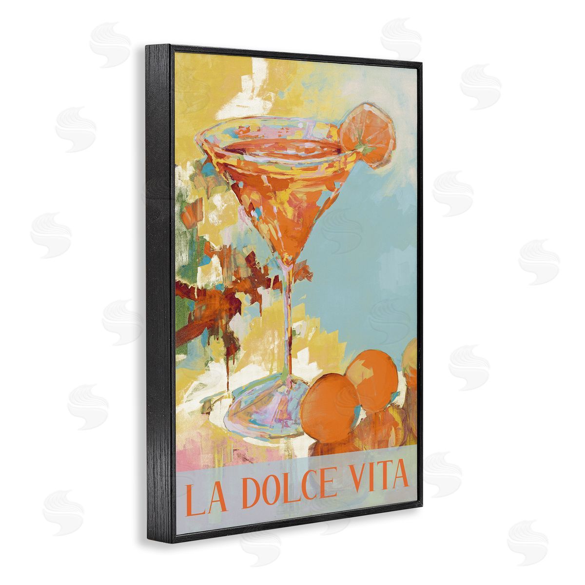 JANE SLIVKA Dolce Vita Summer Cocktail Canvas Wall Art Print