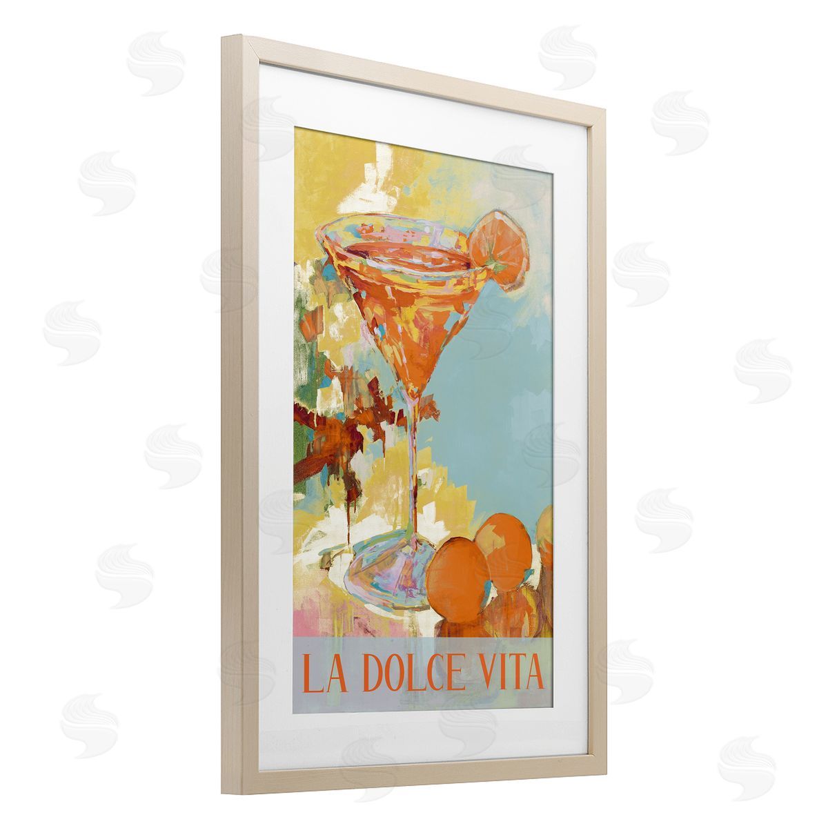 JANE SLIVKA Dolce Vita Summer Cocktail Canvas Wall Art Print