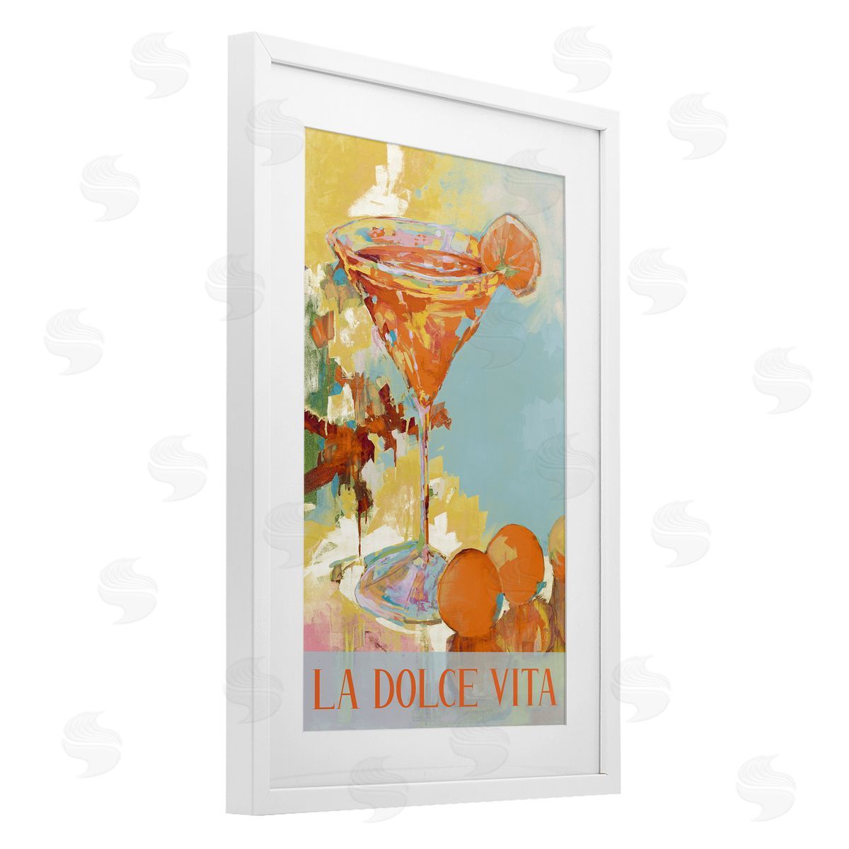 JANE SLIVKA Dolce Vita Summer Cocktail Canvas Wall Art Print
