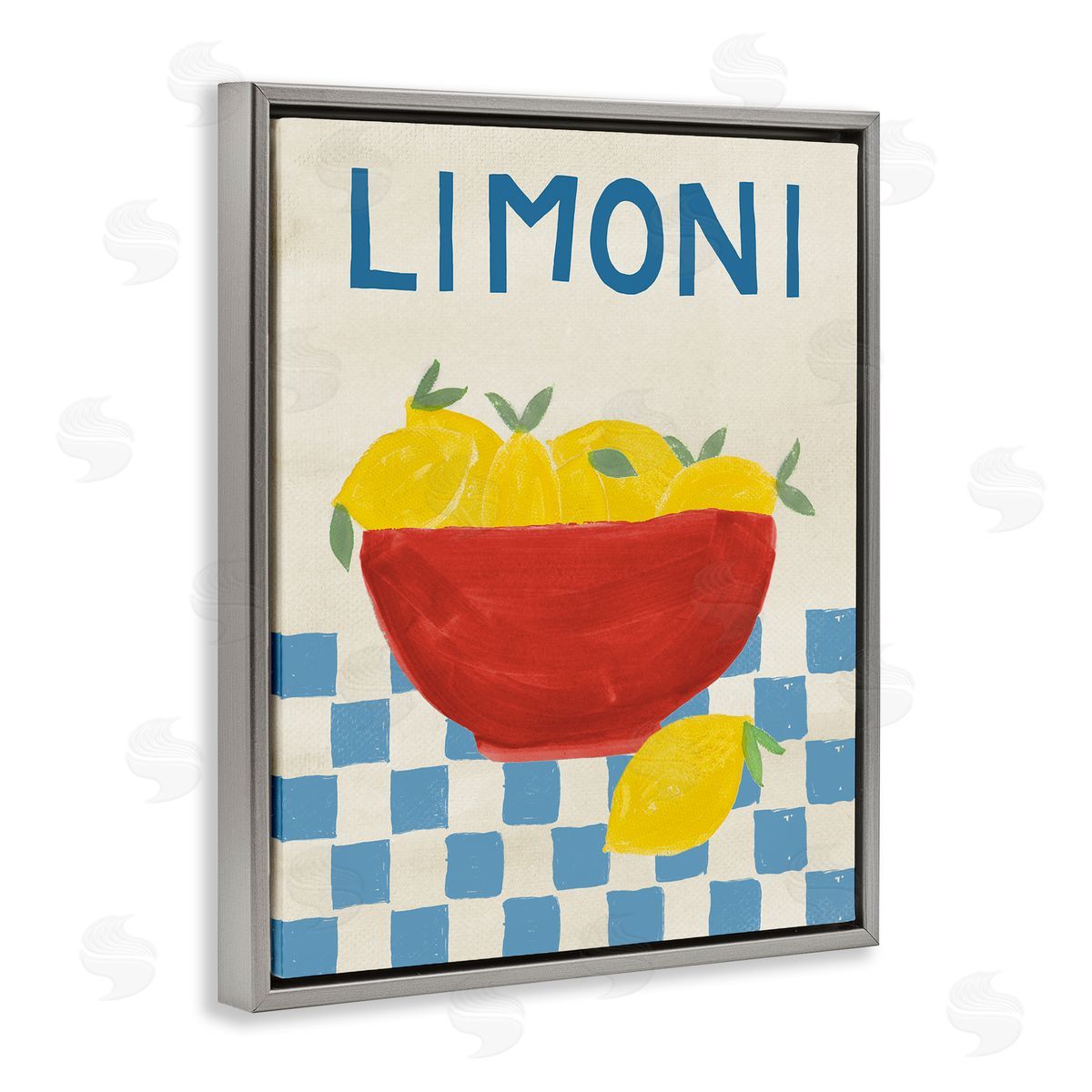 EMILY NAVAS Limoni Bowl Of Lemons Canvas Wall Art Print