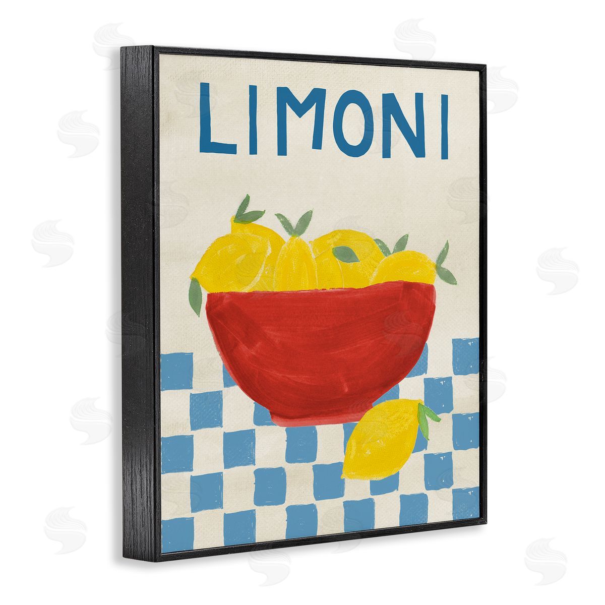 EMILY NAVAS Limoni Bowl Of Lemons Canvas Wall Art Print
