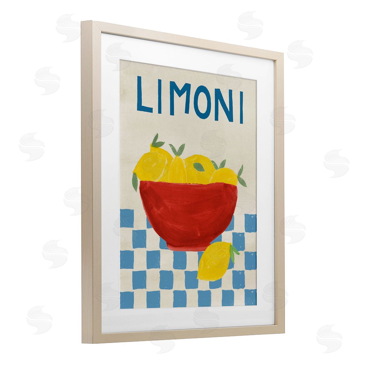 EMILY NAVAS Limoni Bowl Of Lemons Canvas Wall Art Print