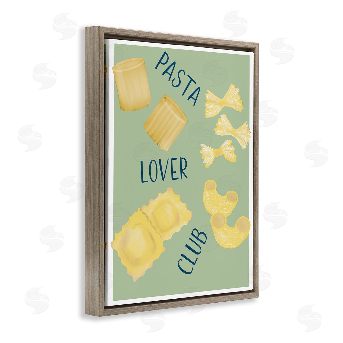 Robin Maria Minimal Pasta Lover Club Canvas Wall Art Print