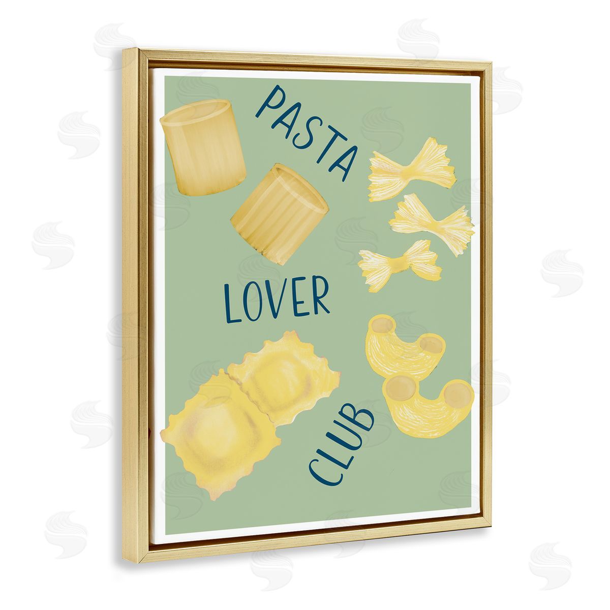 Robin Maria Minimal Pasta Lover Club Canvas Wall Art Print
