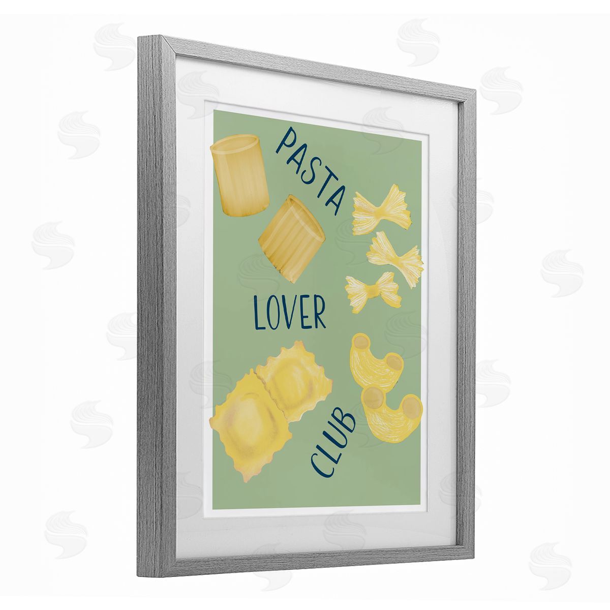 Robin Maria Minimal Pasta Lover Club Canvas Wall Art Print