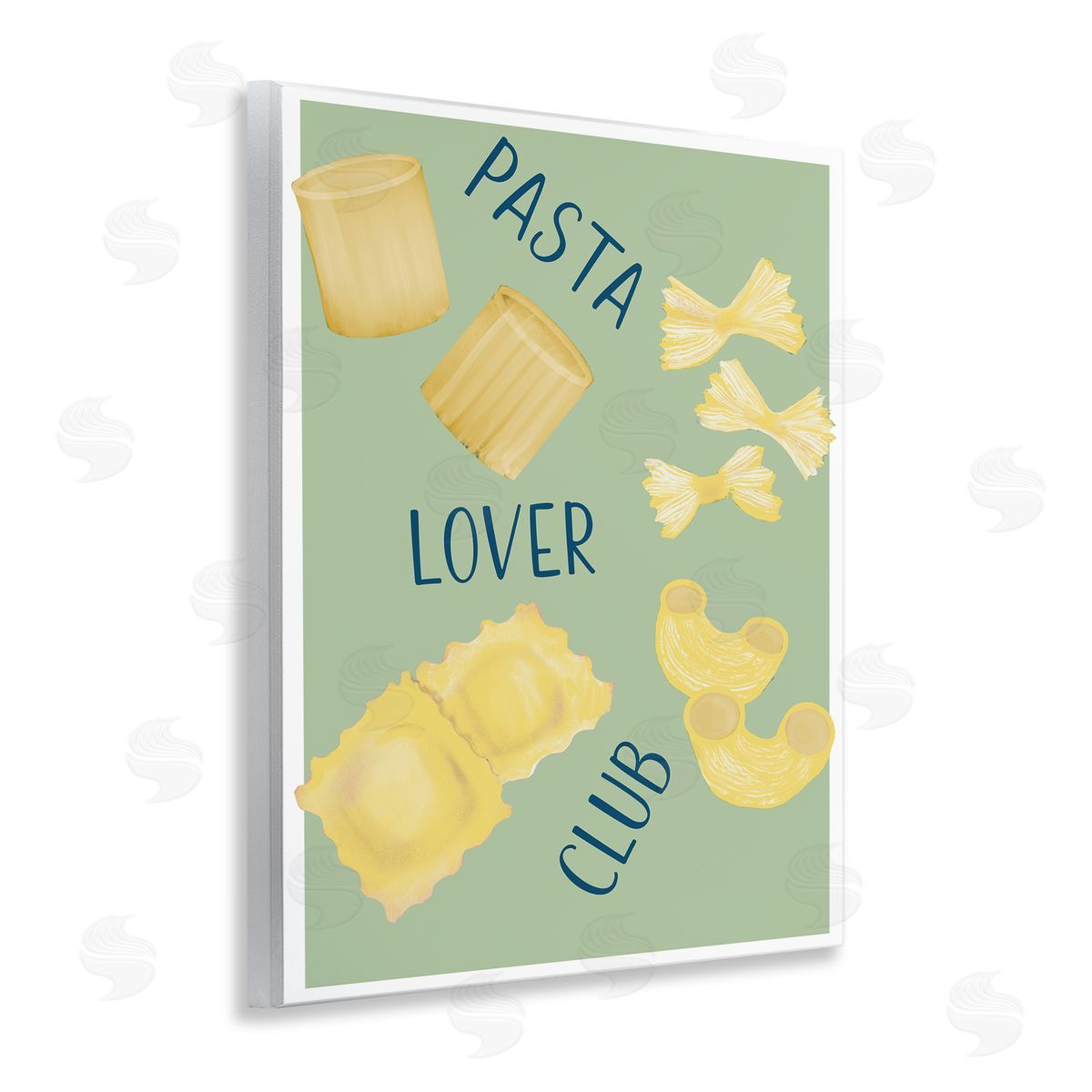 Robin Maria Minimal Pasta Lover Club Canvas Wall Art Print