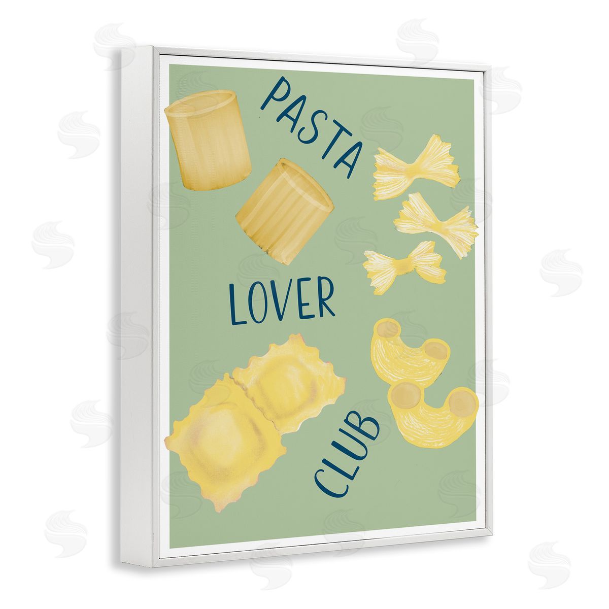 Robin Maria Minimal Pasta Lover Club Canvas Wall Art Print