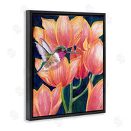 Sarah Waldron Kimball | Hummingbird & Pink Tulips