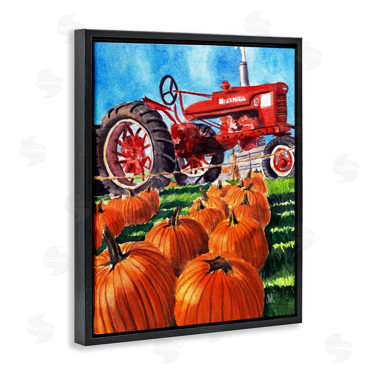 Sarah Waldron Kimball | Autumn Tractor and Pumpkins