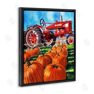 Sarah Waldron Kimball | Autumn Tractor and Pumpkins