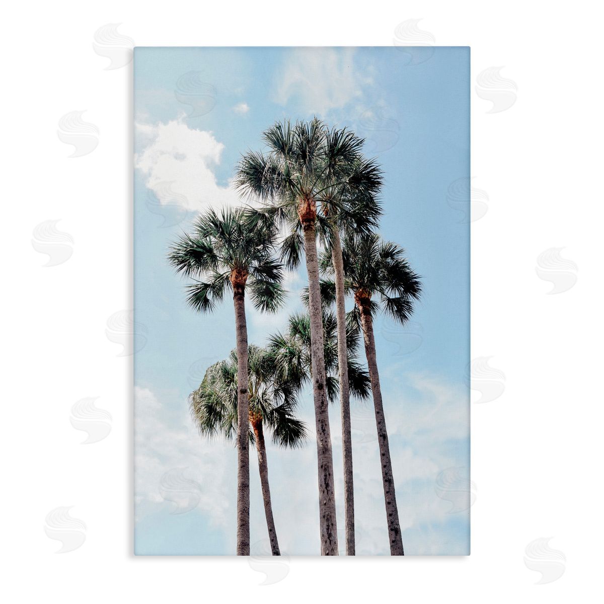 Natalie Carpentieri Blue Tropics Palm Scene Canvas Wall Art Print