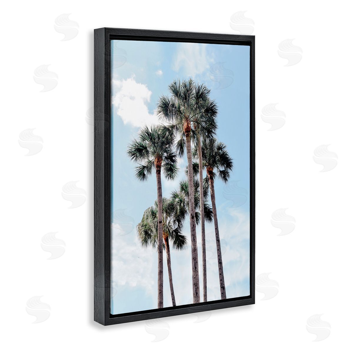 Natalie Carpentieri Blue Tropics Palm Scene Canvas Wall Art Print
