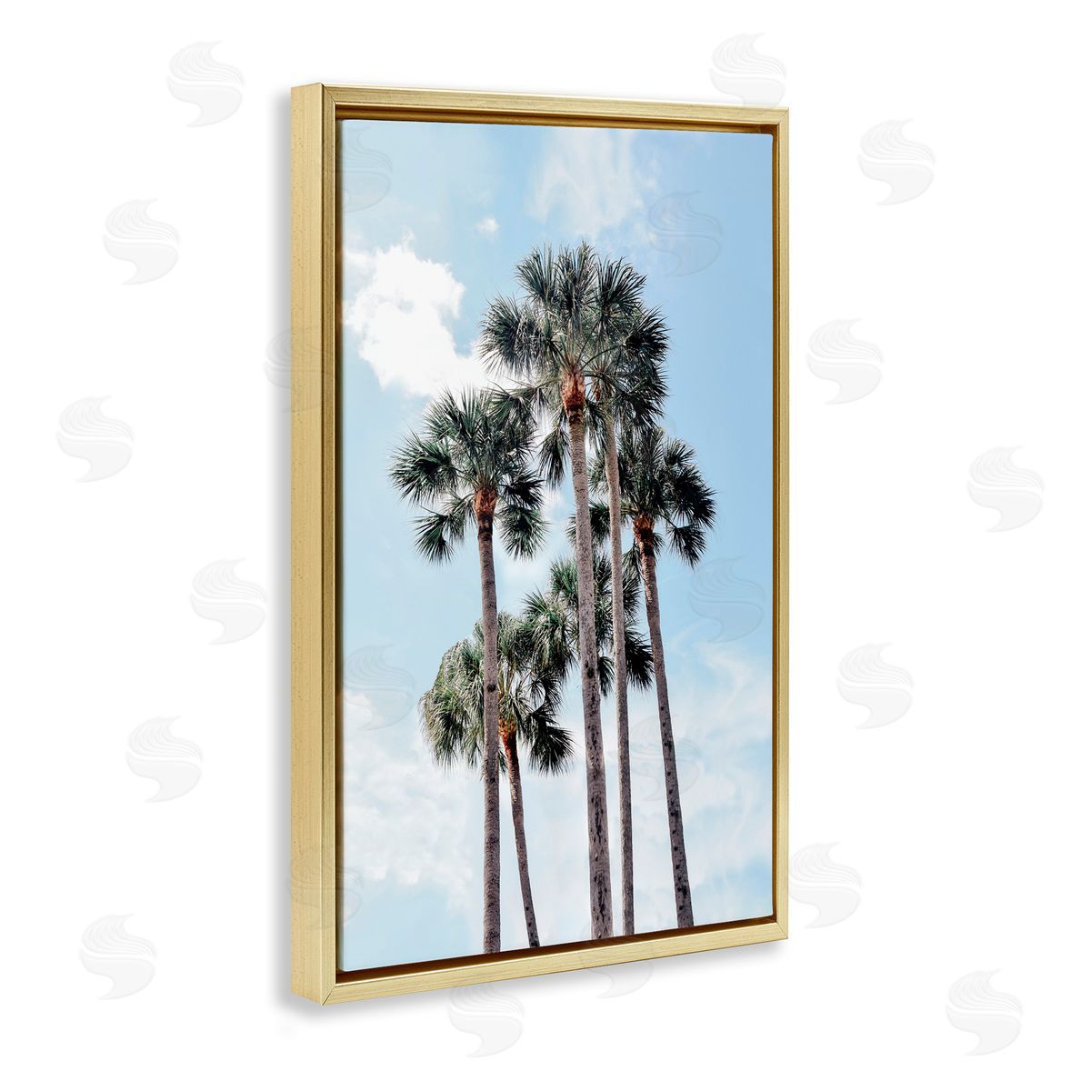 Natalie Carpentieri Blue Tropics Palm Scene Canvas Wall Art Print
