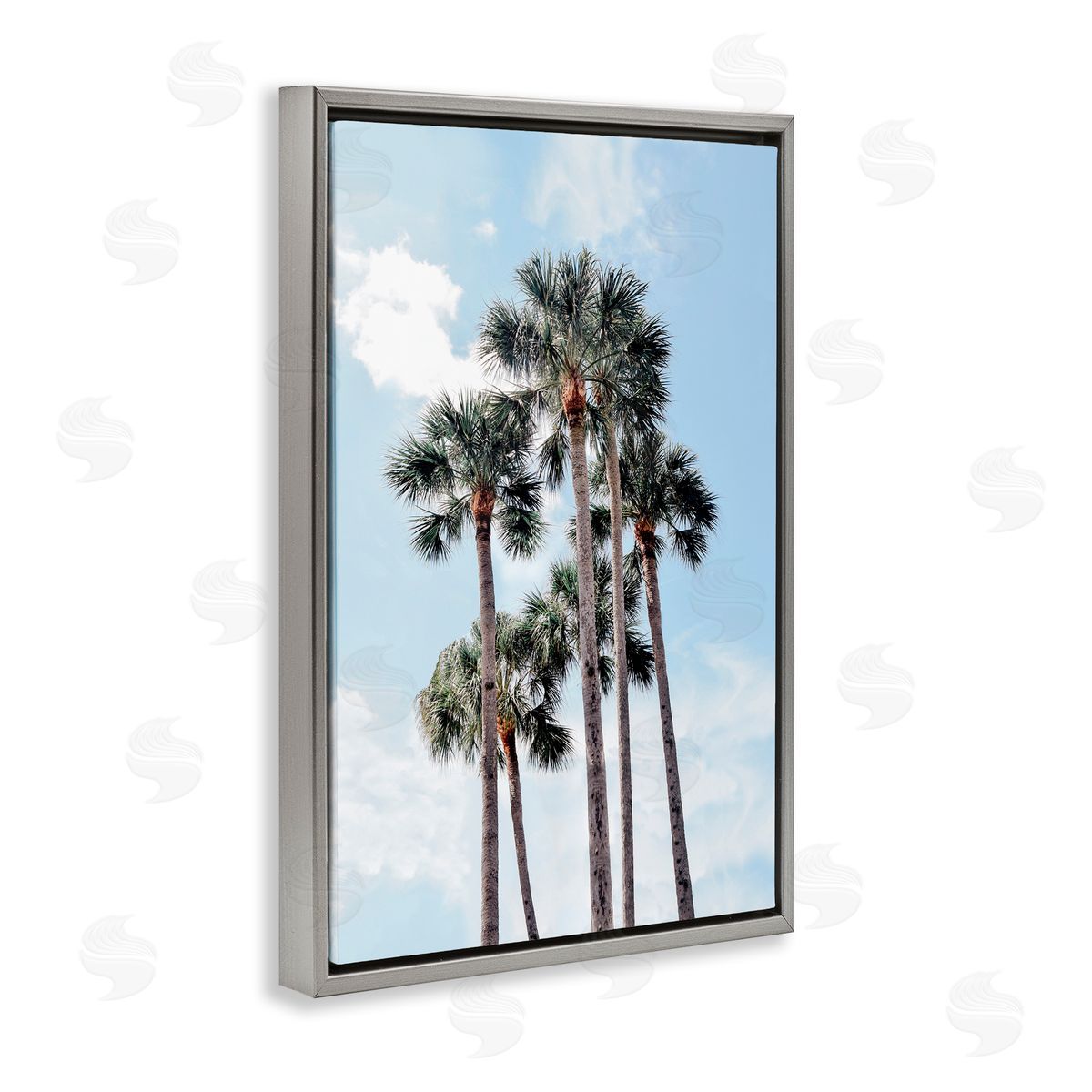 Natalie Carpentieri Blue Tropics Palm Scene Canvas Wall Art Print