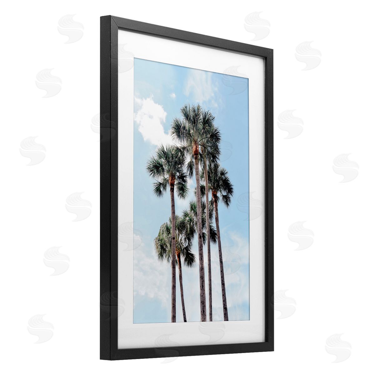 Natalie Carpentieri Blue Tropics Palm Scene Canvas Wall Art Print