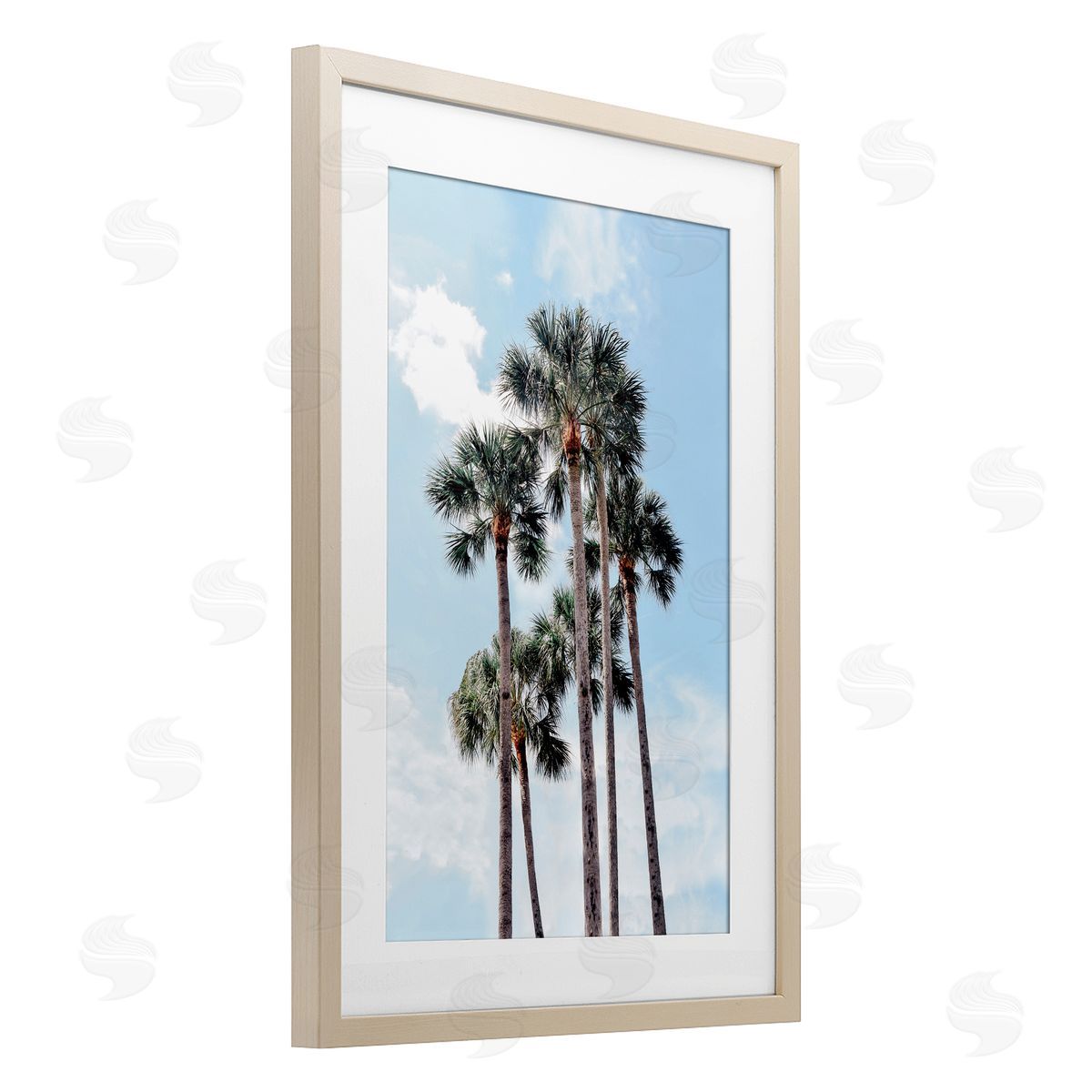 Natalie Carpentieri Blue Tropics Palm Scene Canvas Wall Art Print
