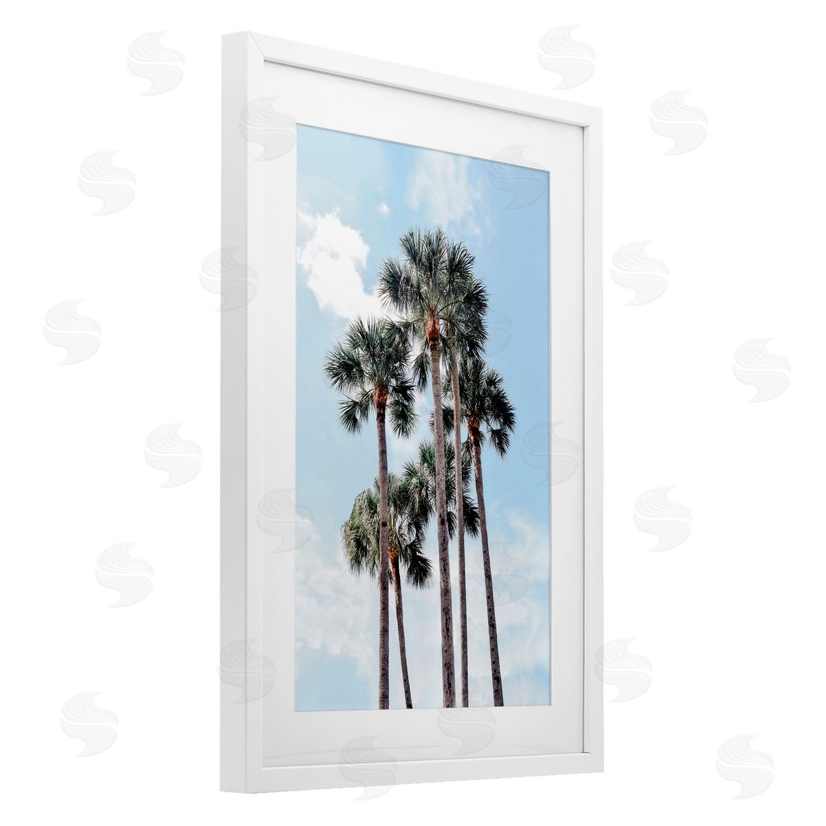 Natalie Carpentieri Blue Tropics Palm Scene Canvas Wall Art Print
