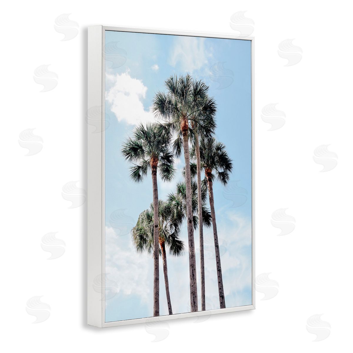 Natalie Carpentieri Blue Tropics Palm Scene Canvas Wall Art Print