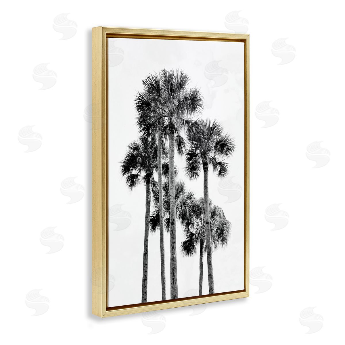 Natalie Carpentieri Black & White Palm Tropics Canvas Wall Art Print