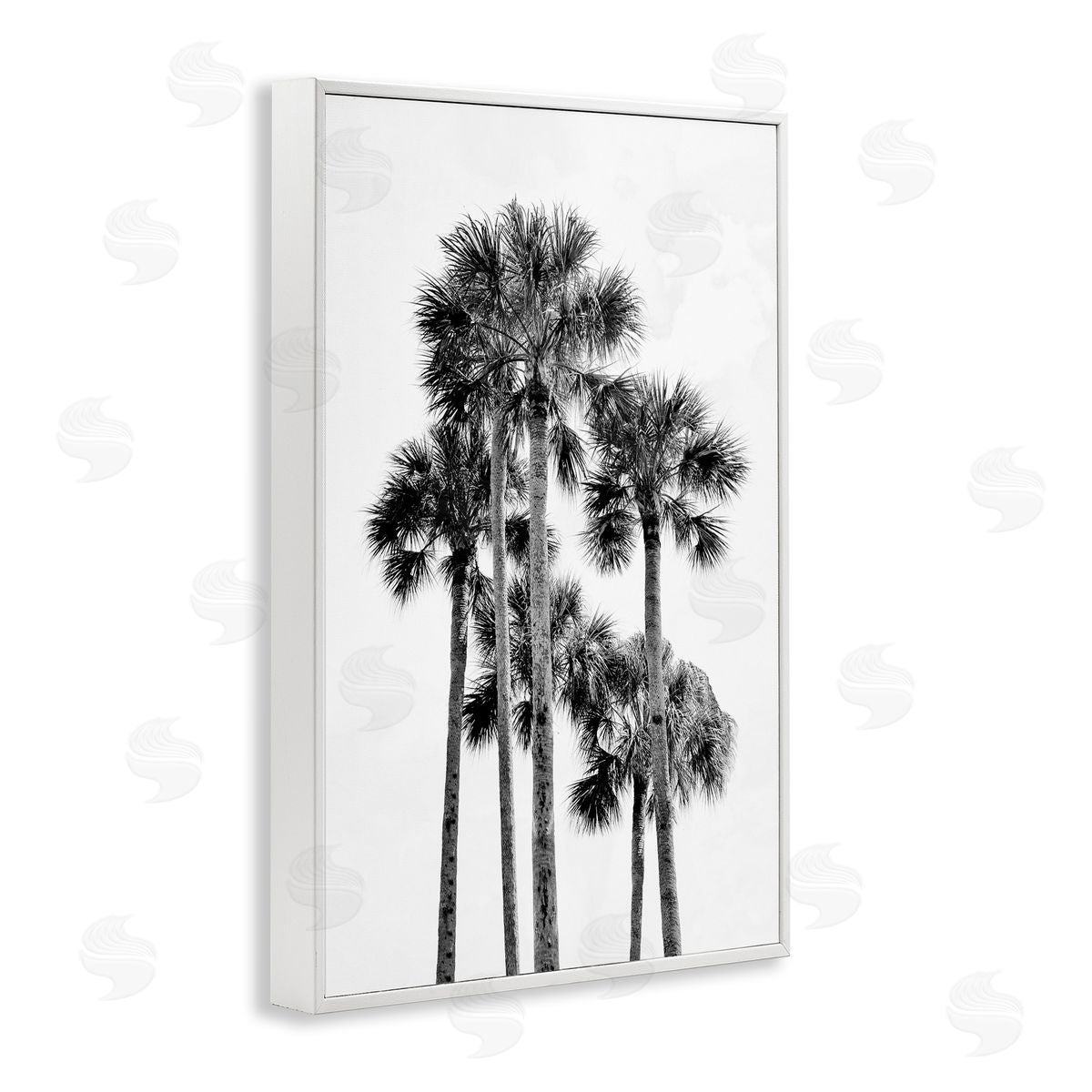 Natalie Carpentieri Black & White Palm Tropics Canvas Wall Art Print