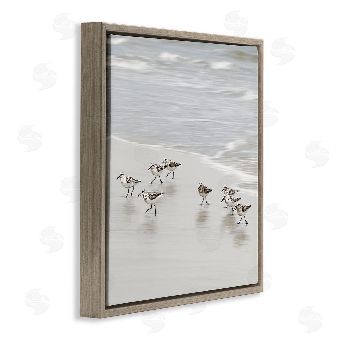 Natalie Carpentieri Beach Birds Scurrying Canvas Wall Art Print