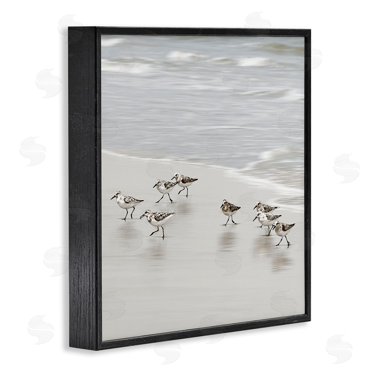 Natalie Carpentieri Beach Birds Scurrying Canvas Wall Art Print