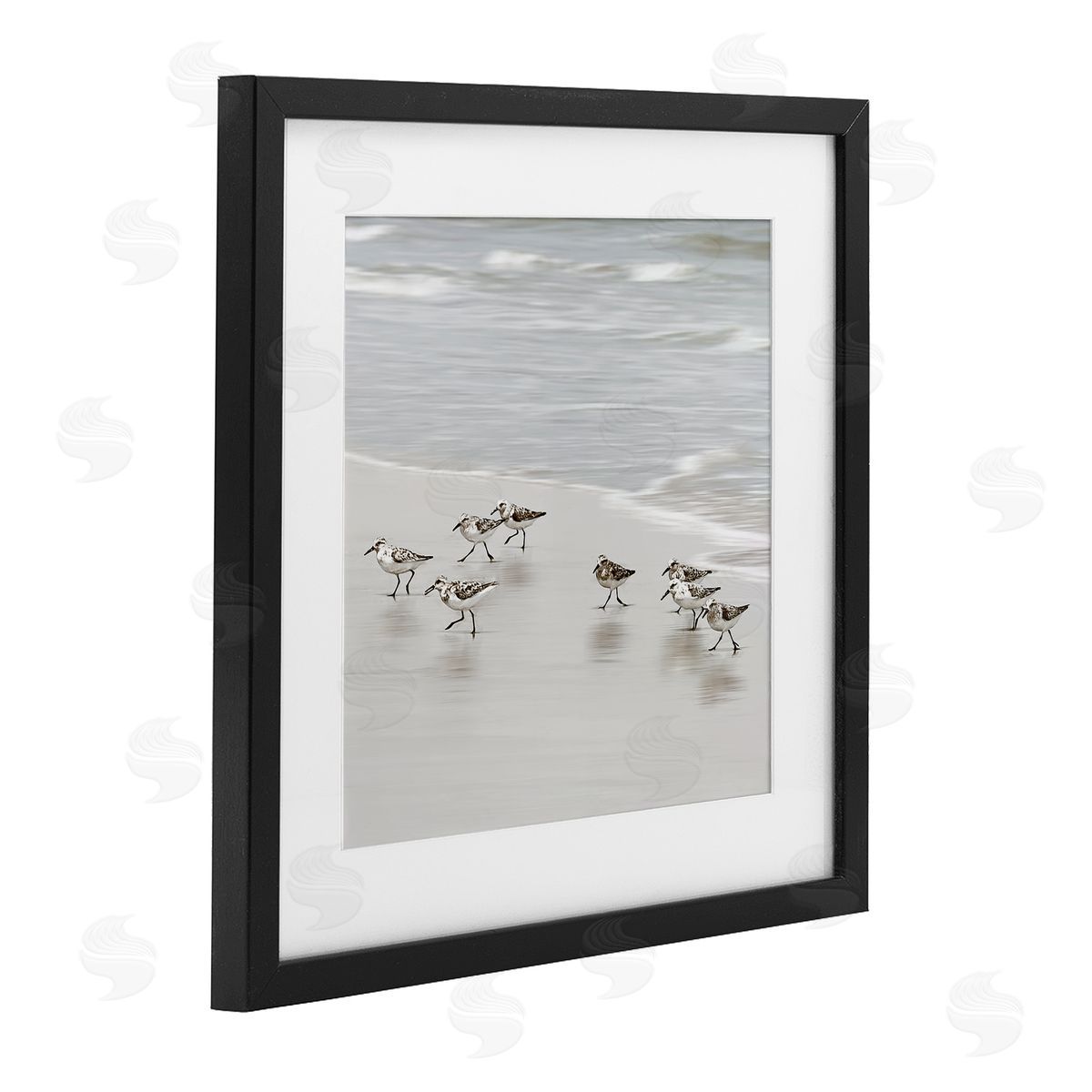 Natalie Carpentieri Beach Birds Scurrying Canvas Wall Art Print