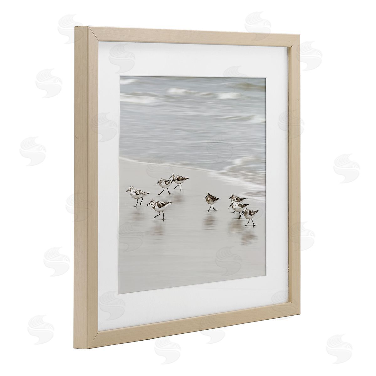 Natalie Carpentieri Beach Birds Scurrying Canvas Wall Art Print