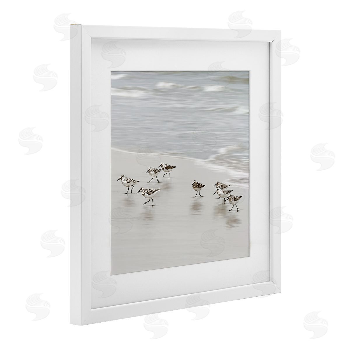 Natalie Carpentieri Beach Birds Scurrying Canvas Wall Art Print
