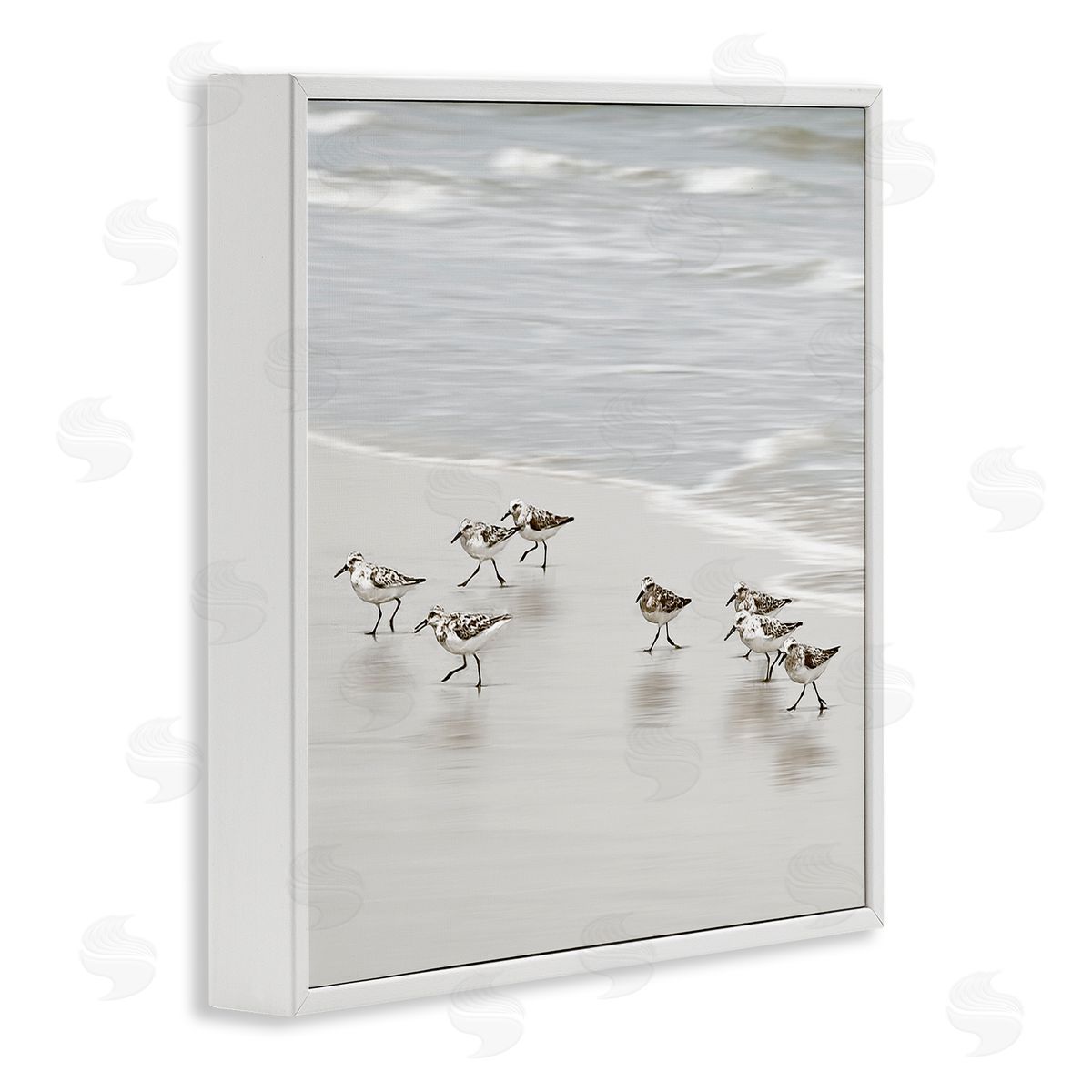 Natalie Carpentieri Beach Birds Scurrying Canvas Wall Art Print